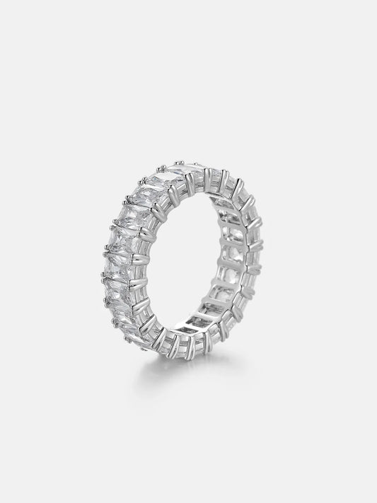 VVS 5mm Radiant Cut Eternity Ring