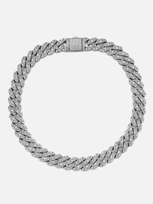 VVS 15mm Mosaic Setting Cuban Chain
