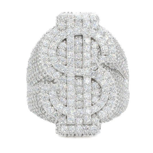 VVS Moissanite Dollar Sign Ring