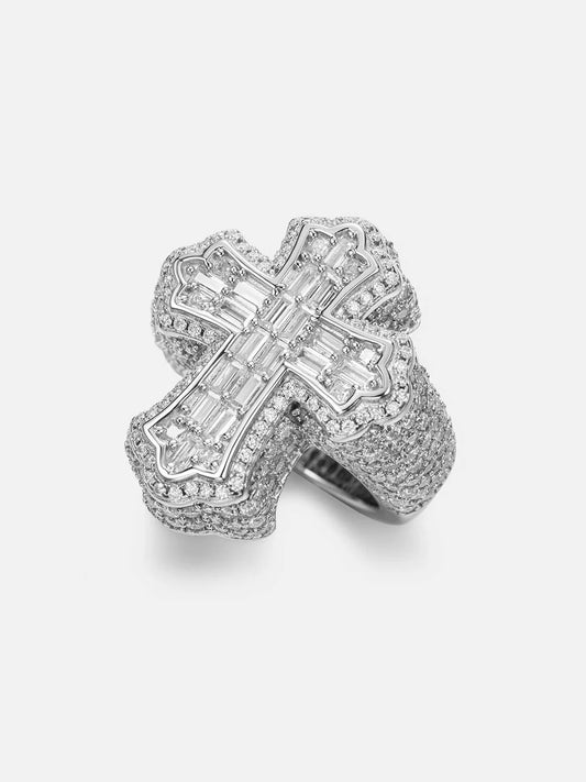 VVS Baguette Cross Ring