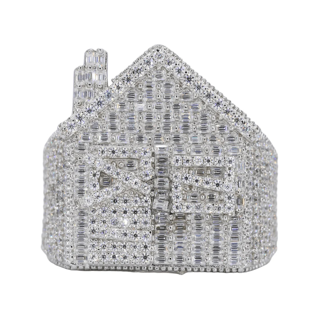 VVS Moissanite Trap House Ring