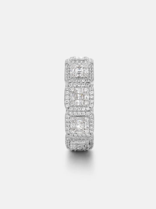 VVS Round Square Band Ring