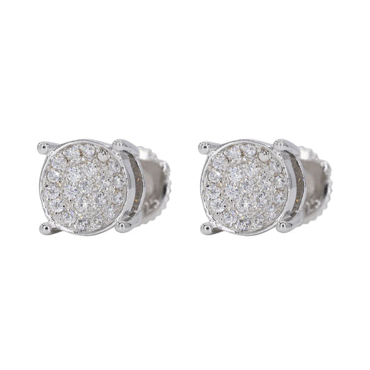 VVS Moissanite Circle Bowl Earrings