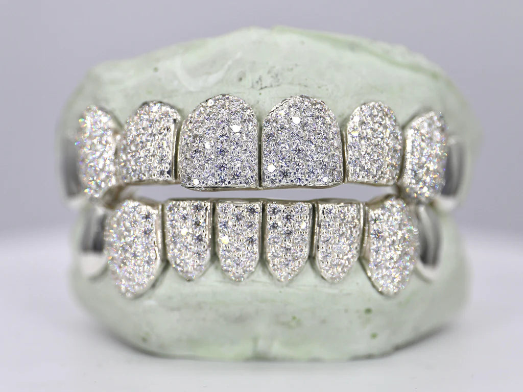 8 On 8 Capped VVS Moissanite Grillz