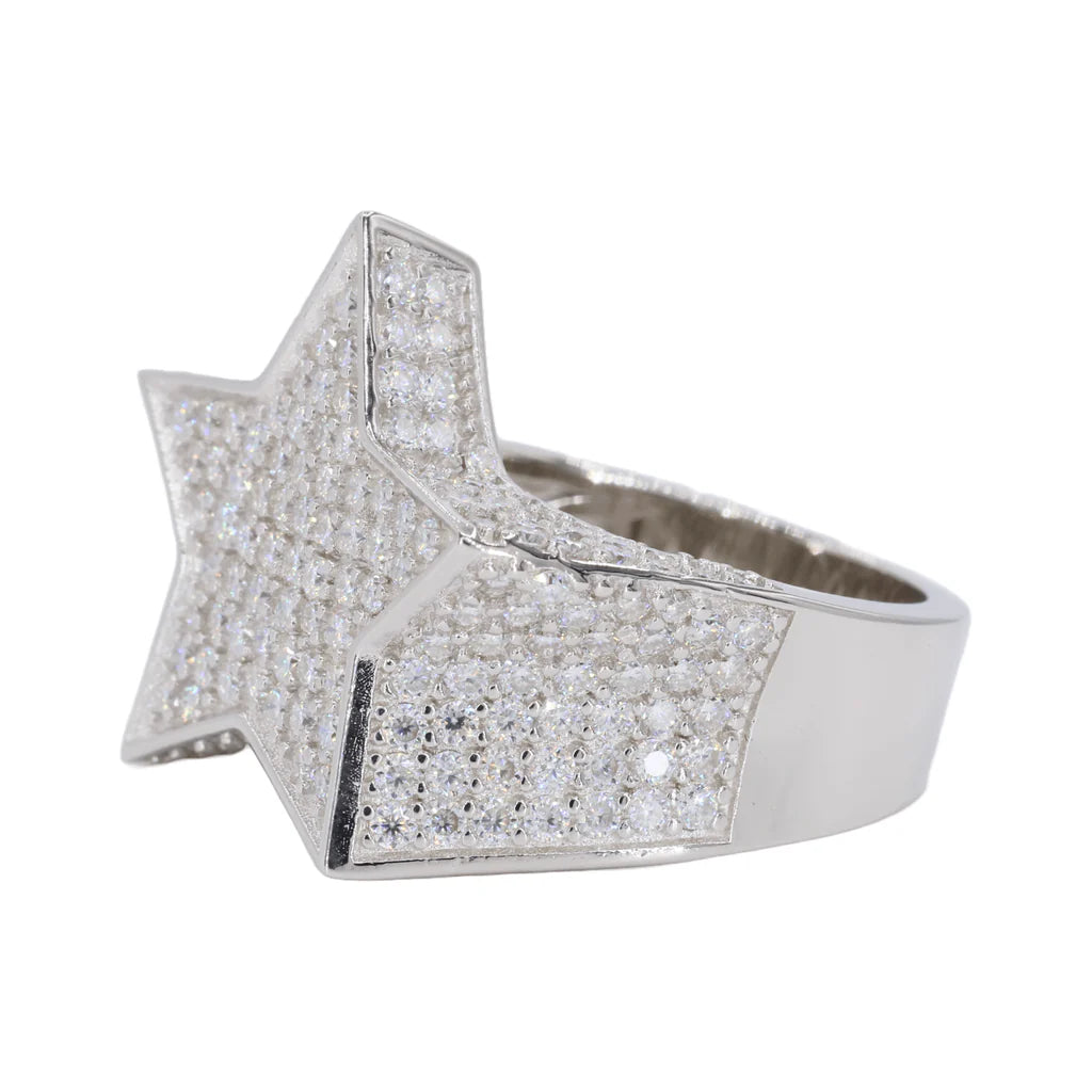 VVS Moissanite Star Ring