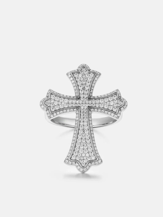 VVS Fleuree Cross Ring
