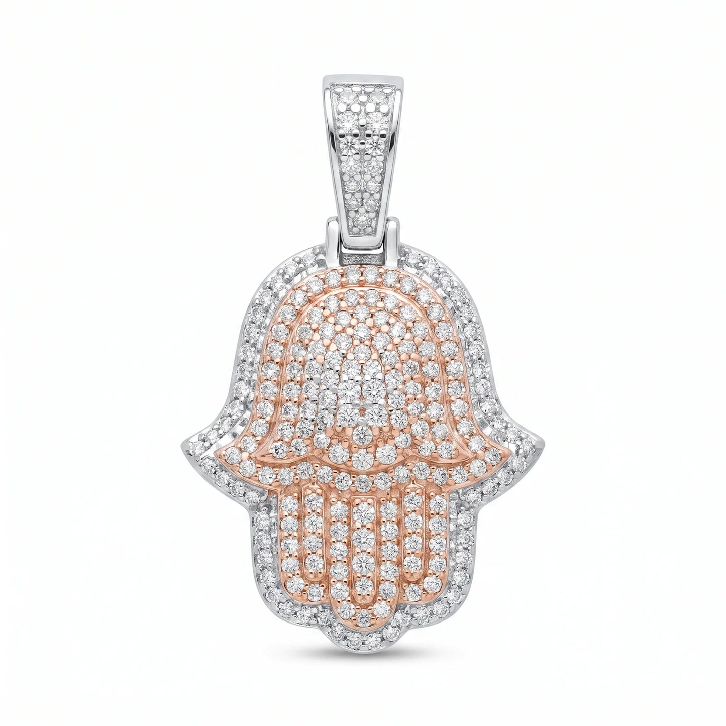 VVS Moissanite Hamsa Pendant