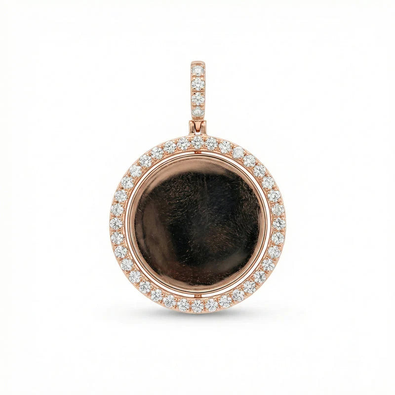 VVS Moissanite Round Cut Picture Pendant