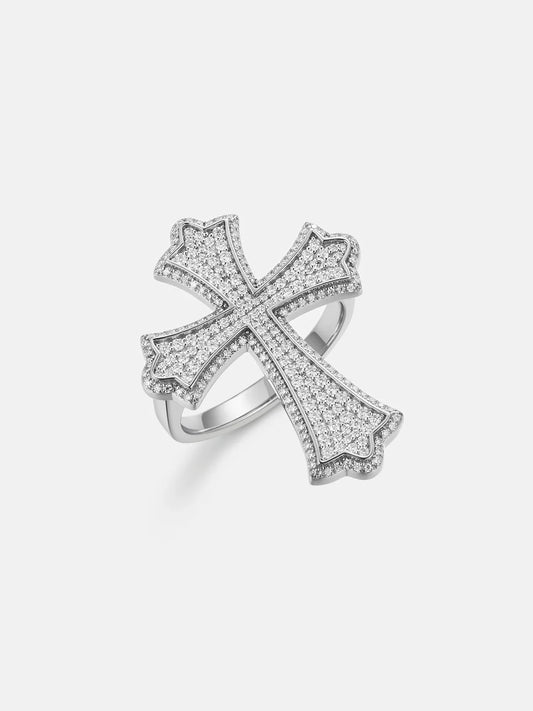 VVS Fleuree Cross Ring