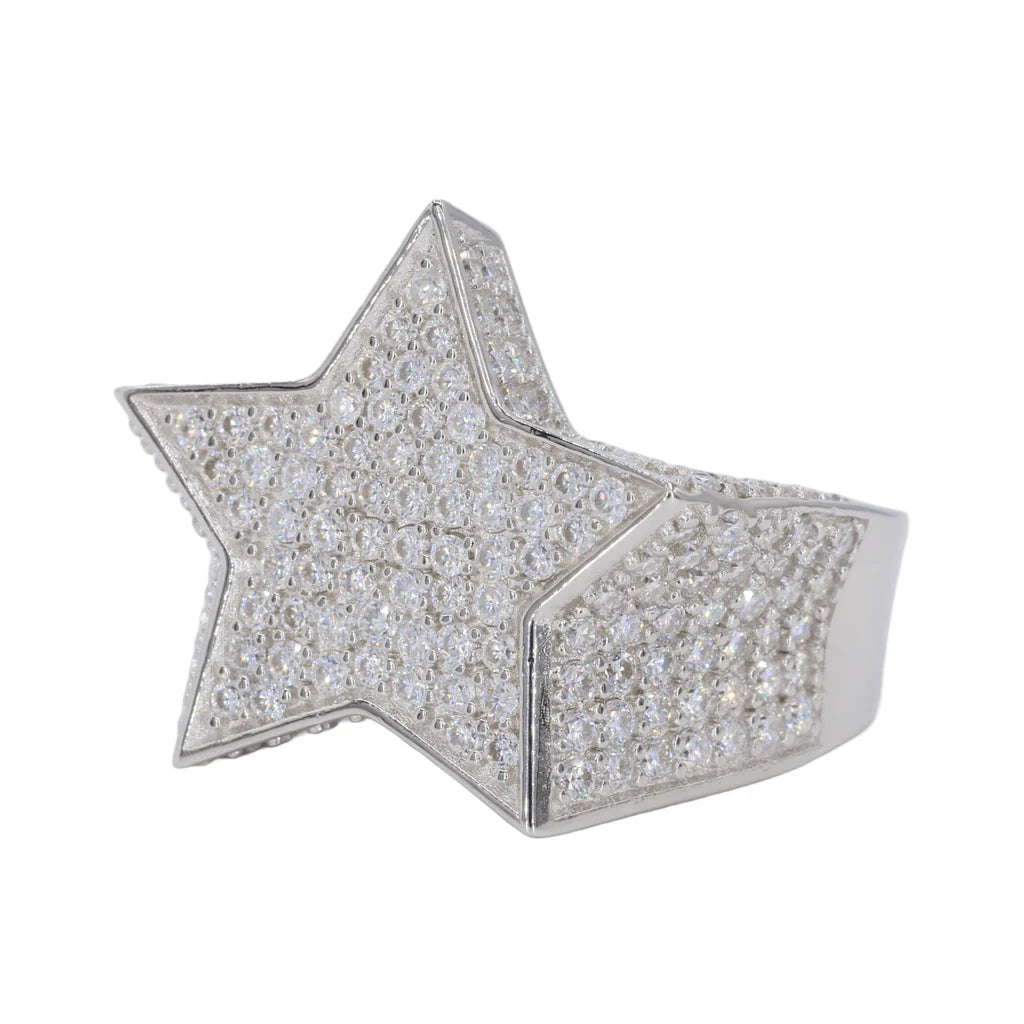 VVS Moissanite Star Ring