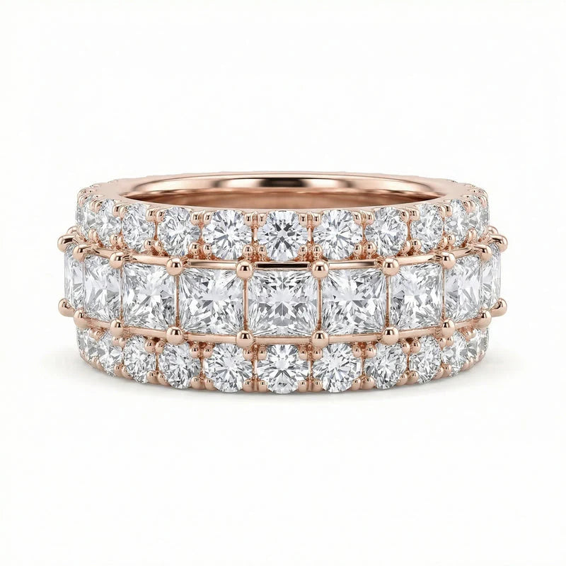 VVS Moissanite Princess Cut Rings