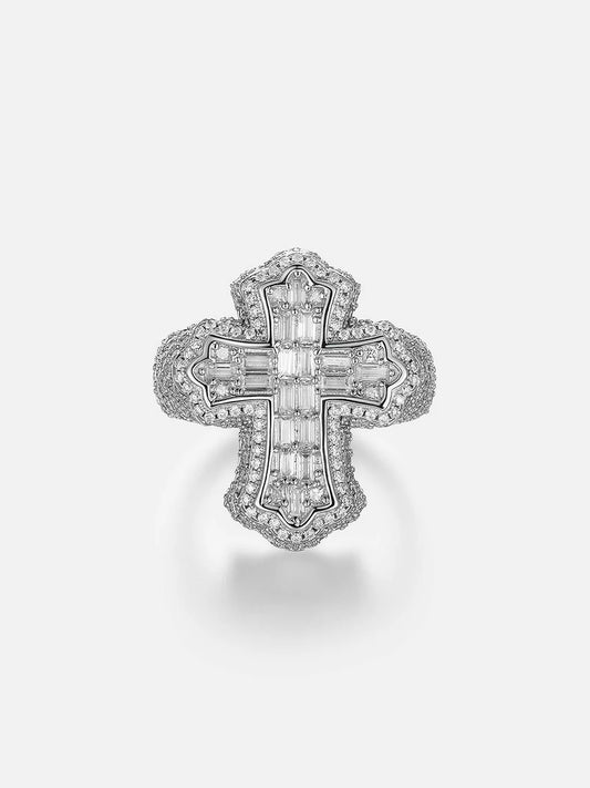 VVS Baguette Cross Ring