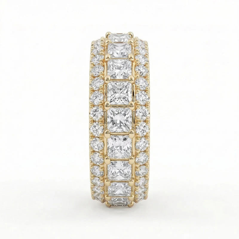 VVS Moissanite Princess Cut Rings