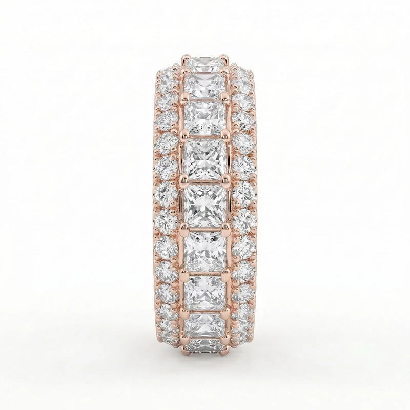 VVS Moissanite Princess Cut Rings