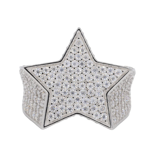 VVS Moissanite Star Ring