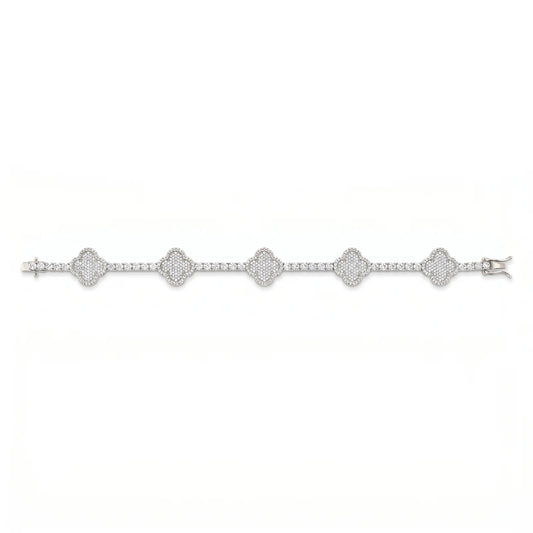 VVS Moissanite Clover Bracelet