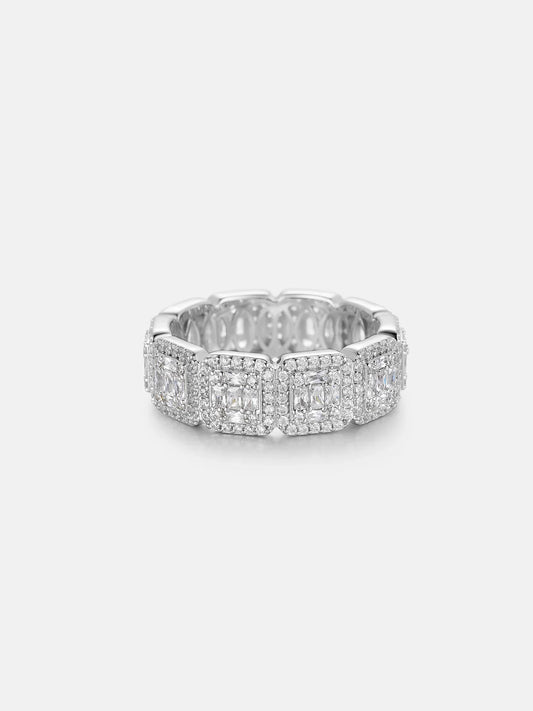 VVS Round Square Band Ring