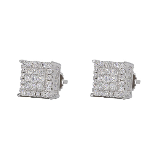 VVS Moissanite Square Chandelier Earrings