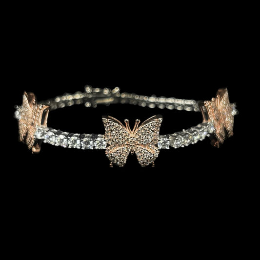 3mm VVS Butterfly Tennis Bracelet