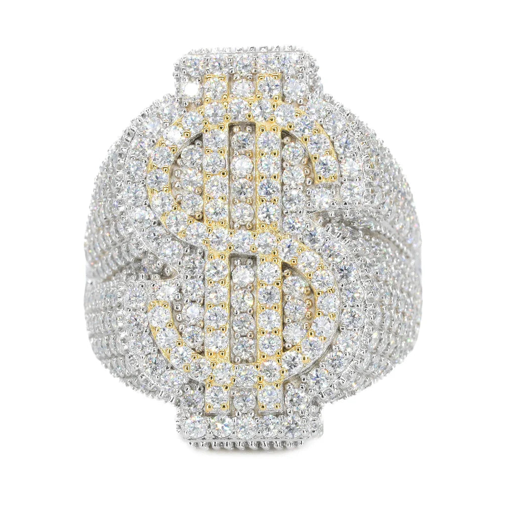 VVS Moissanite Dollar Sign Ring