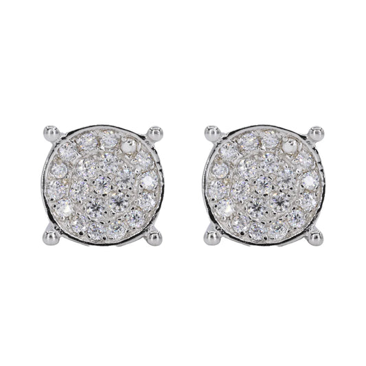 VVS Moissanite Circle Bowl Earrings