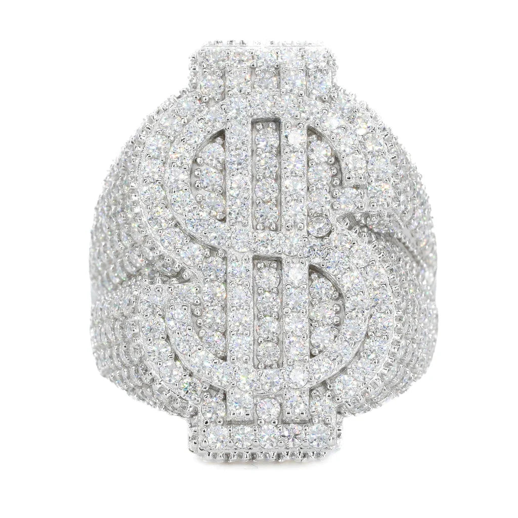 VVS Moissanite Dollar Sign Ring