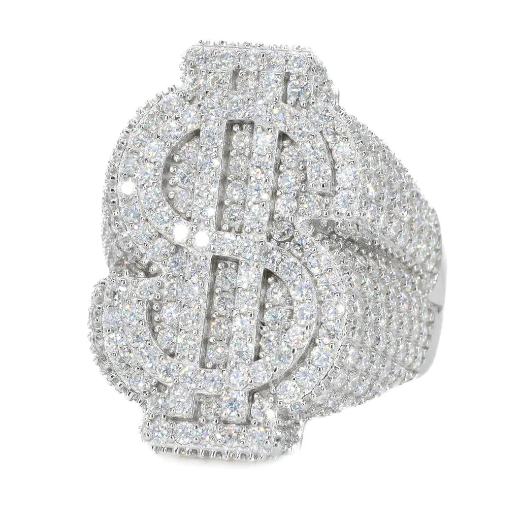 VVS Moissanite Dollar Sign Ring