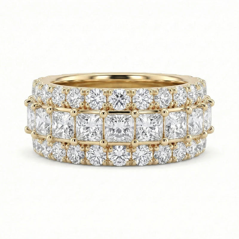 VVS Moissanite Princess Cut Rings