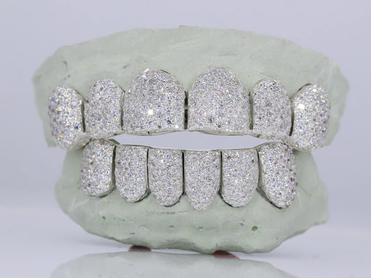 6 On 6 VVS Moissanite Grillz