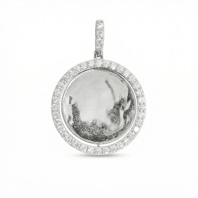 VVS Moissanite Round Cut Picture Pendant