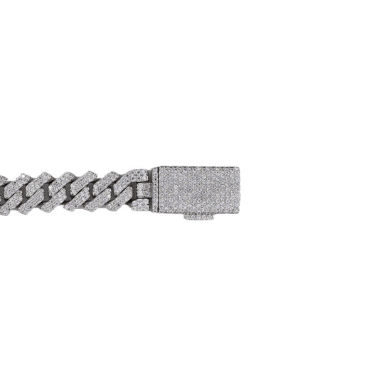 10mm VVS Moissanite Cuban Bracelet