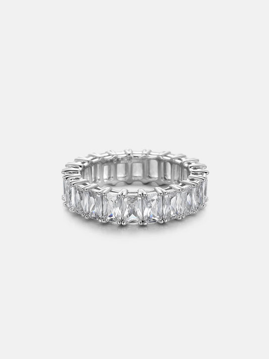 VVS 5mm Radiant Cut Eternity Ring